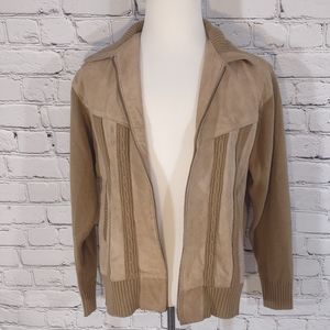 Vintage Suede & Knit Jacket